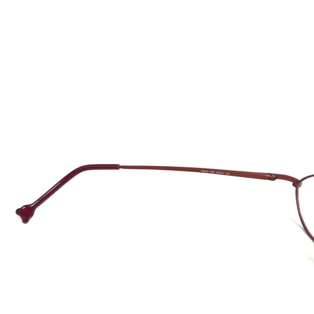 Jean Lafont Petite Eyeglasses Frames Fable 896 Blue Red Round Wire Rim 40-21-125